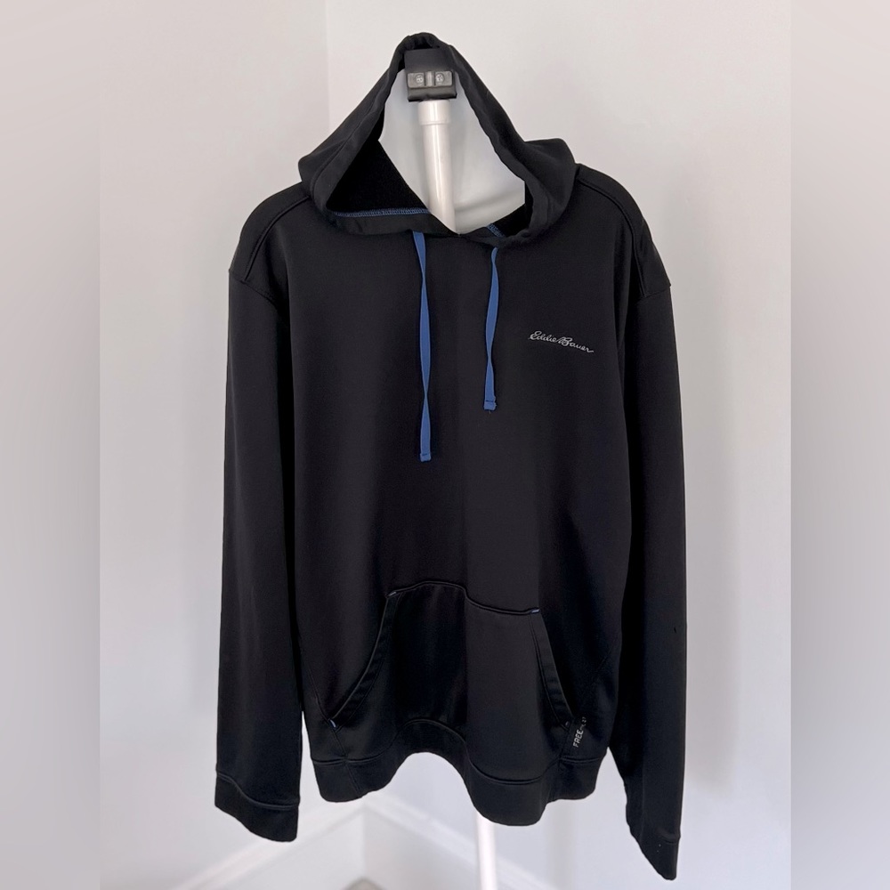 Eddie Bauer Outdoor Black Hooded Sweatshirt